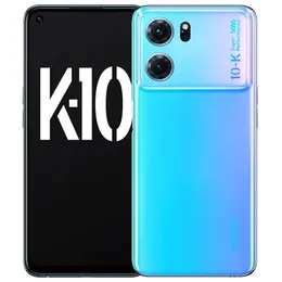 オリジナルOPPO K10 5G携帯電話12GB RAM 256GB ROM MTK DIMENSING 8000 MAX ANDROID 6.59 "120Hz LCDフルスクリーン64MP AF FF NFC 5000MAH FACE ID指紋スマート携帯電話