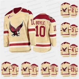 CEOMIT 2021-22 College Hockey Jersey Colby Ambrosio Marc McLaughlin Bill Guerin Patrick Eaves Jack McBain Nikita Nesterenko Noah Hanifin Brian