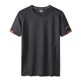 Schnell trocknendes Sport-T-Shirt für Herren, kurze Ärmel, Sommer, lässig, Weiß, Übergröße 6XL 7XL 8XL 9XL, Top-T-Shirts, Fitnessstudio, T-Shirt-Kleidung 220629