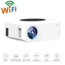 Mini projektor Beamer Przenośne projektory Full HD 1080P 3000 lumenów Wifi Inteligentne kino domowe