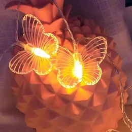 Strings Butterfly LED LED romantyczne domowe sypialnia weselne wróżka