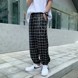 Streetwear Knöchellange Hosen Männer Jogger Sommer Herren Gerade Harem Hosen Männer Koreanische Hip Hop Hosen Plus Größe 220816