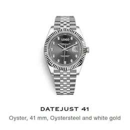 Rolesx Uxury Watch Date GMT腕時計Dayjust Luxury Watches Business Classic Diamond 41mm自動マン機械的ステンレス鋼