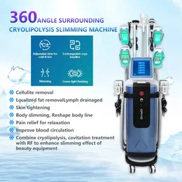 360 Degree Cryolipolysis slimming fat freeze Machine cryotherapy 5 handles Freezing sculpting lipo laser 40k cavitation body slim beauty equipment