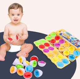 Baby Toys CognitiveWisdom Matchande ägg Digital erkännande Frukt dinosaurie Egg Car Cognition Barn tidig utbildningspussel Toy Gifts