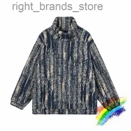 Turtleneck KAPITAL HOODIE Men Women Best Quality Striped Sweatshirt Hoody Keep Warm Sweatshirts W220804