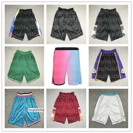 2021 MENS MENS LOS ANGELE Shorts Basket Basket Bianco Purple Autentico Stitched 23 Mamba nera con maglie rea