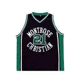 XFLSP # 21 Greivis Vasquez Montrose Christian High School Basketball Jersey Costume Personalizado Qualquer Nome e Número Jersey