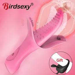 Anal Język Licking Vibrator ładowalny masaż 10 prędkość wibracja cicha łechtaczka stymulator g-punkt seksowne zabawki dla kobiet kosmetyczny