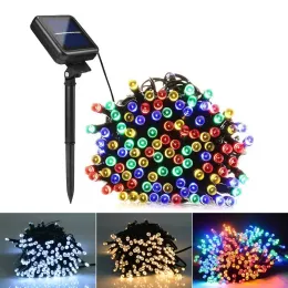 Christmas Decorations Solar Lamps LED String Lights 56595M 203050led 2 lighting modes Outdoor Fairy Holiday Garlands Lawn G3396626