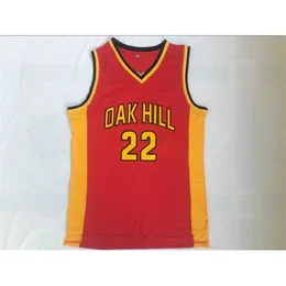 XFRSP Męska 33 Kevin Durant Oak Hill High School Koszykówka Jersey 22 Carmelo Anthony Szyte Koszulki męskie