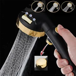 High Pressure Upgrade Shower Head 3 Modes Handheld Adjustable Water Saving ShowerHead Pressurized Spray Nozzle Bathroom supplies 220525