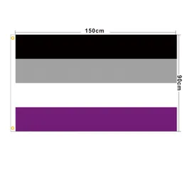 90x150cm GBTQIA ACE Community Asexality Asexal Flag Nonsexuality Pride Оптовая фабрика цена