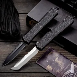 Naval Ants DLC Pocket Knife D2 Blade Double Action T6061 Aviation Aluminum Inlaid Emery Handle Tactical Rescue Hunting Fishing EDC Survival Tool Knives a4065