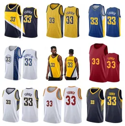 Basketball Jersey Myles Turner 2022-23 Maglie per la città della nuova stagione di nuova stagione in stock