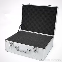 Bolsa de viagem em alumínio abs, maleta de ferramentas, mala, caixa de arquivo, resistente a impacto, equipamento de segurança, câmera com forro de espuma pré-cortado, maleta