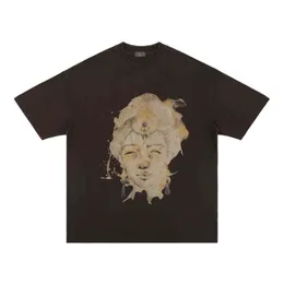 Designer T-Shiets GalleryDepts GD Galery Fog High Street Vintage Greek Gods Drukuj luźne okrągły szyję T-shirt z krótkim rękawem