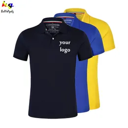 Summer Mens Shirt Anpassningsdesign Män och kvinnor Shortsleeved Casual Polo Shirt Printing Team Annonsering Topp 220609