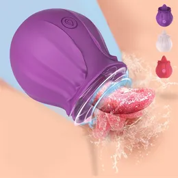Sex Toy Toy Massager Rose S Vibrator Licking Vibradores vibradores clítoris Gspot Estimulación recargable Vibración poderosa para mujeres IGWI