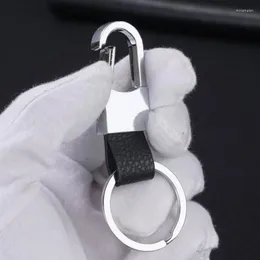 Keychains 1PC Men's Simple Couather Carra de negócios Reparação Acessória do anel de automóveis Acessórios para o anel de anel de clipes O6r9 miri22