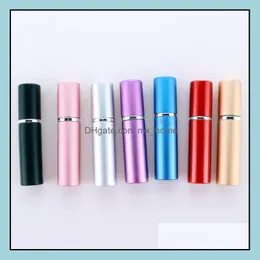 Portable Per Bottle 5Ml Aluminium Anodized Compact Pers Aftershave Atomiser Fragrance Glass Scent-Bottle Spray Bottles Mixed Drop Delivery 2