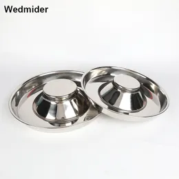 Stainless Steel Puppy Dog Feeder Feeding Foods Water Dish Bowl For Pet Cat size S M L Non Slip Products Y200917