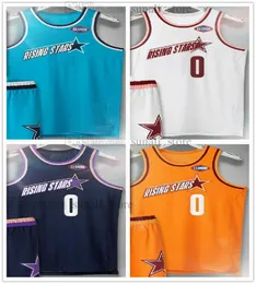 NCAA 2022 Rising Stars Basketball Jerseys Precious Achiuwa 5 Desmond Bane 22 Saddiq Bey 41 Anthony Edwards 1 Tyrese Haliburton 0 Jaden Hardy