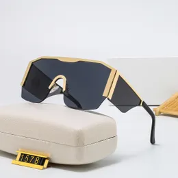 Tasarımcı Güneş Gözlüğü Yarı Rimless Güneş Gözlüğü Moda Yüksek Kaliteli Polarize Erkek Kadın Gözlükleri