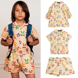 Barn T -skjortor Summer Chidlrens Bomull Tees Kläder passar Baby Boys Girls Cartoon Clothing för avslappnade toppar Set 220608