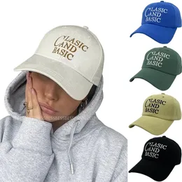 Pamuk Beyzbol Kapağı Kadınlar için Moda Kapağı Unisex Hip Hop Şapkaları Lettter Nakışları Yaz Güneş Şapkaları Casquette Homme 220701