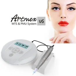 ArtMex V6 Rotary Tattoo Machine Permanent Makeup Eyebrow Tattoo Machine Micropigmentering Device Eye Brow Lip Derma Pen 220624