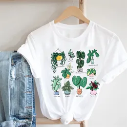 Women Printing Cartoon Plant Spring Summer 90s Mujer Camisetas Girl Fashion Clothes Print Tee Top Tshirt Female Graphic 220527