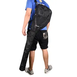 Pacchetto borsa per pistola da golf Capacità imballata 5 mazze Pacchetto borsa da golf morbida pieghevole Borse per mazze a spalla Roba da golf nera