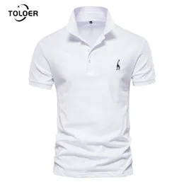 Summer Treeve T Shirt Men S Haft haftowa koszulka Polo Męs