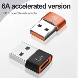 6A tipo C para USB 3.0 adaptador OTG USB-C fêmea USB macho conversor para MacBook Pro Samsung S20 Xiaomi Huawei Connector