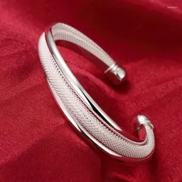 Bangle Fine Silver Bracelets Bangles for Women Fashion Wedding Party Christmas Gift Charm Girl Student Jewelrybangle Kent22