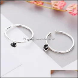 Other Body Jewelry 2Mm Cubic Zirconia Piercing Nose Ring 925 Sterling Sier Round Hoops Ear Rings Septum 1 Pair Drop Delivery 2021 Vdwpa