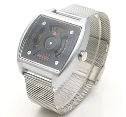 58888 новейшие модные мужские модные кварцевые часы часы панк -стиль европейские мальчики для мальчиков Новый концептуальный ремень часы