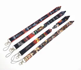 Rems charms Lot 30st/Lot Japan Anime Cartoon Attack On Titan Neck Lanyard Cell Phone PDA Key ID Holder Long Strap Wholesale Mix Design