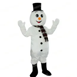 Wydajność Snowman Mascot Costumes Halloween Christmas Cartoon Stroje Postacie Suit Reklama karnawał unisex dla dorosłych strój