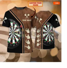 Sommer Mode Männer t-shirt Personalisierte Darts Liebhaber 3D Alle Über Gedruckt T Shirts T Tops shirts Unisex T-shirt 220712