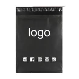 50Pcs Mail Express Waterproof Self Adhesive Storage Clothing Plastic Packing Bags Courier lope Custom You 220704