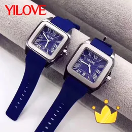 Orologio da amante con movimento analogico al quarzo Orologio quadrato impermeabile antiurto in acciaio inossidabile Top Luxury Trend Uomo Donna Orologio da polso più popolare