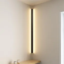 Luminária de parede de canto moderno led luminista minimalista luminária interna Garranhas de parede de parede de 100 cm de 150 cm de cama Casa Casa Light283q