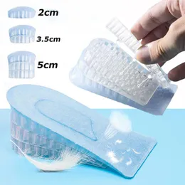 Socks & Hosiery Invisible Silicone Inner Height Increase Insoles 2/3.5/5cm Up Shoes Pad Transparent Honeycomb Anti-wear Adjustable Heel Inse