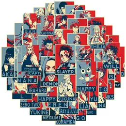 Nuovo Impermeabile 10/30/50PCS Retro Mix Anime Jujutsu Kaisen Demon Slayer Cartoon Adesivi Poster Bike Skateboard Laptop Chitarra Kid Adesivo Giocattoli Adesivo per auto