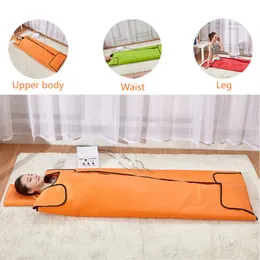 Body Shaping Slimming Professional Stone Threapy Heat Detox 3 zone Infared Sauna Blanket Pressotherapy infrared light air pressure therapy treatment for sale