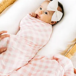 2022 new Newborn Photography Photo Props Christmas Sleeping Bags plaid Girl Posing Swaddle Decor Wrap Blanket 4 color