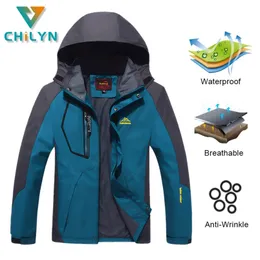 Jaquetas ao ar livre Hoodies Chilyn Mens Camping Casacos Esportivos Caminhadas Jaqueta Masculino Respirável À Prova D 'Água Hoodie Windbreaker Adventure Suit Windproof 220826