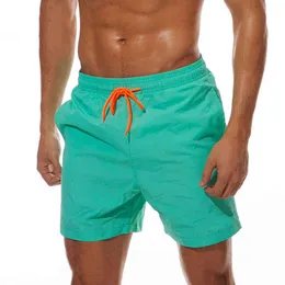 2020Brand Pocket Quick Dry Swimming Shorts For Men Swimwear Man Swimsuit Swim Trunks Summer Bathing Beach Wear Surf Y220420